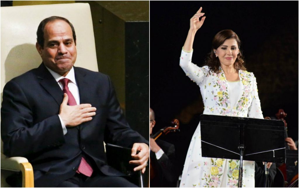 ماجدة الرومي تتغزل بالسيسي: هذا الوجه يوحي لي بالطيبة المصرية