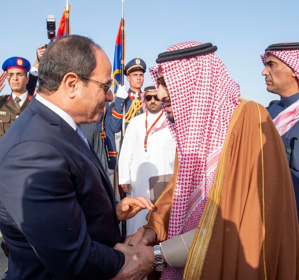 الملك سلمان والسيسي/ مواقع التواصل