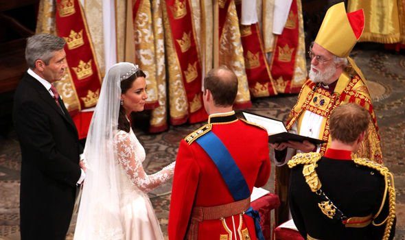 حفل زواج الأمير ويليام ودوقة كامبريدج/ صحيفة Express البريطانية