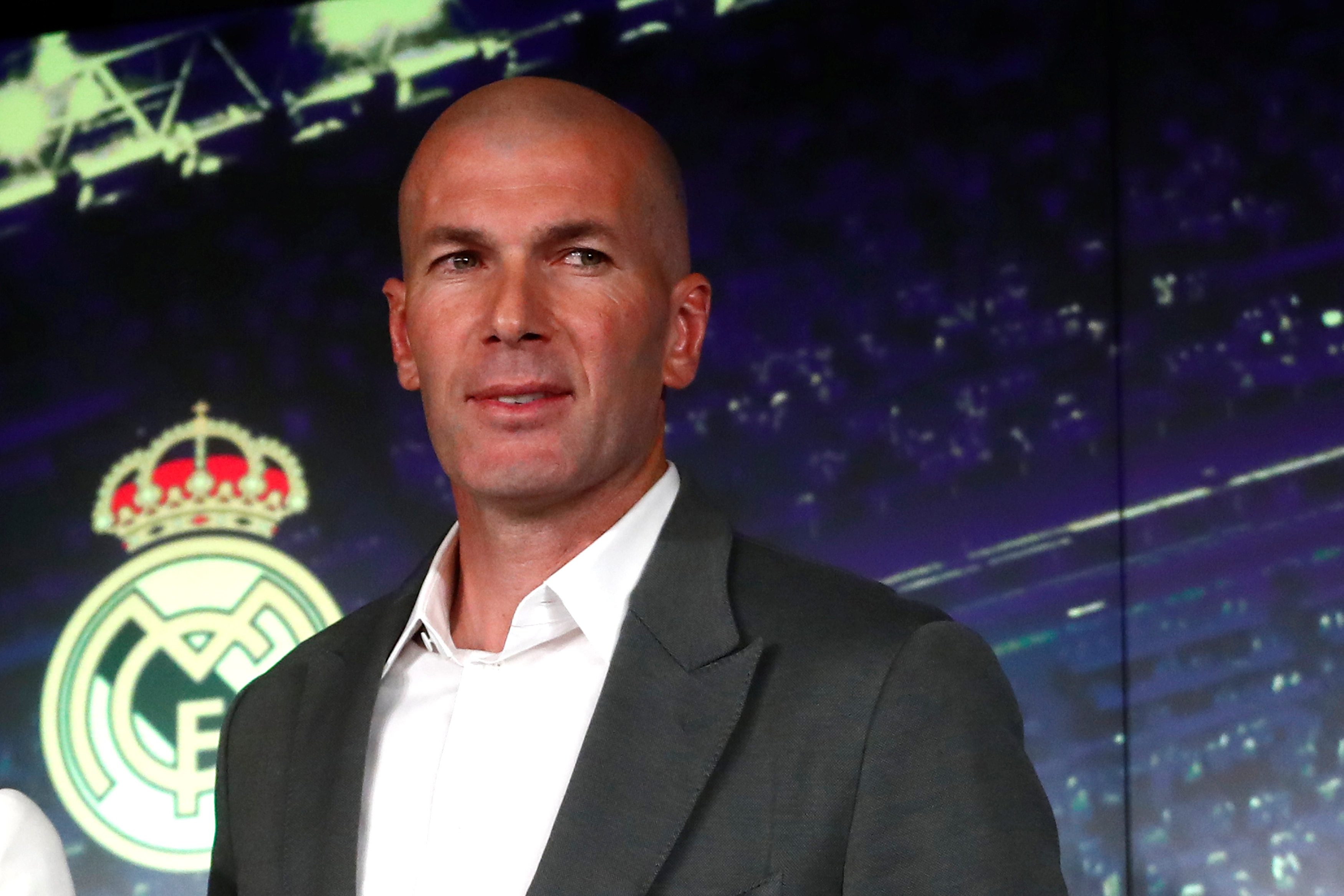 مدرب ريال مدريد زين الدين زيدان/ رويترز