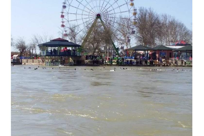صورة تظهر غرق عبارة بنهر دجلة في العراق/الشبكات الاجتماعية