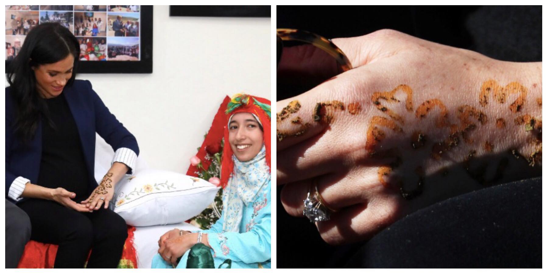 ميغان ماركل تضع الحناء