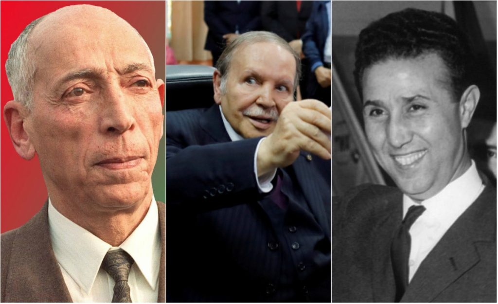 رؤساء الجزائر: أحمد بن بلة وعبد العزيز بو تفليقة ومحمد بوضياف