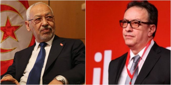 بعد عام من القطيعة.. راشد الغنوشي يلتقي نجل الرئيس التونسي حافظ السبسي