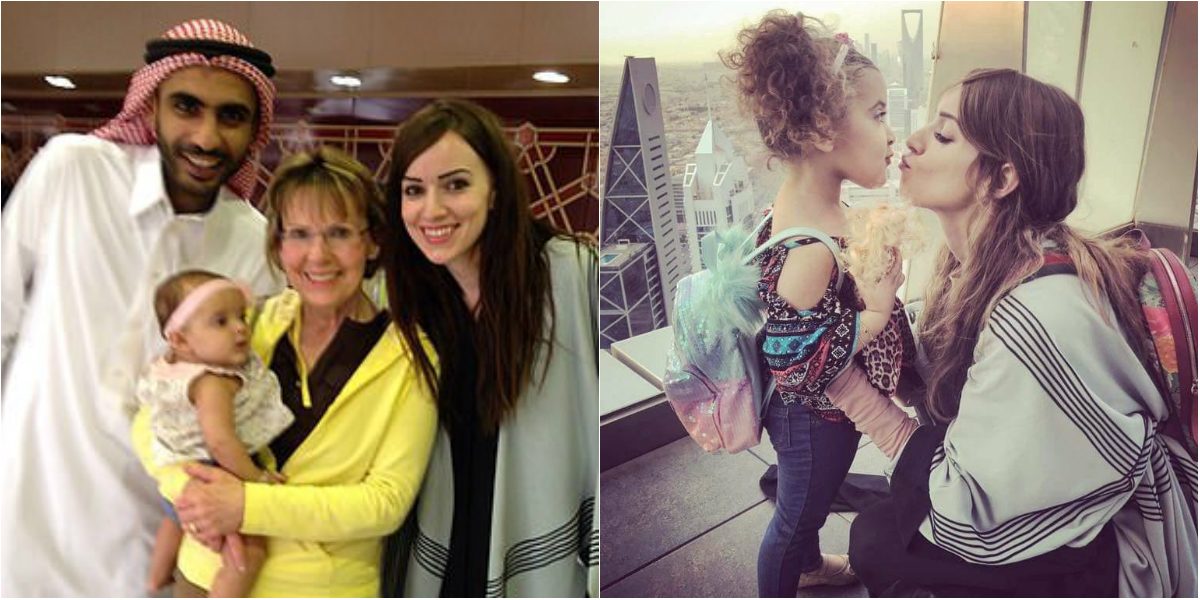 بيثاني فييرا عالقة مع طفلتها بالسعودية