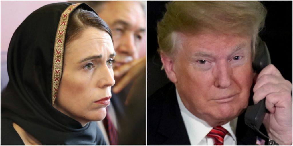 توبيخ ترامب رئيسة وزراء نيوزيلندا