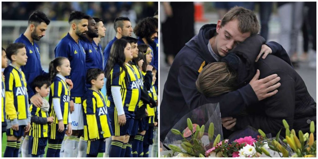 مشهد من ملعب تركي دعماً لضحايا نيوزيلندا