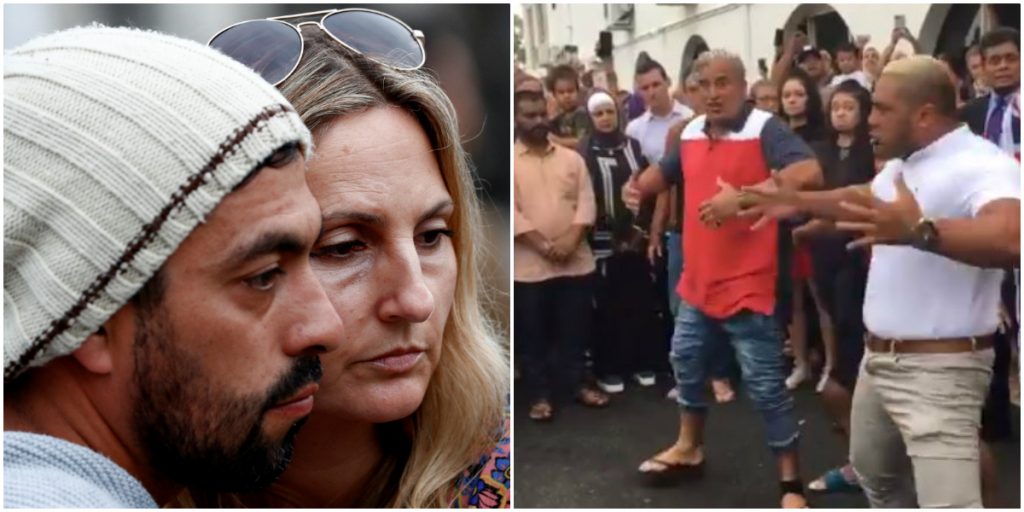 رقصة امام مسجد نيوزيلاندا