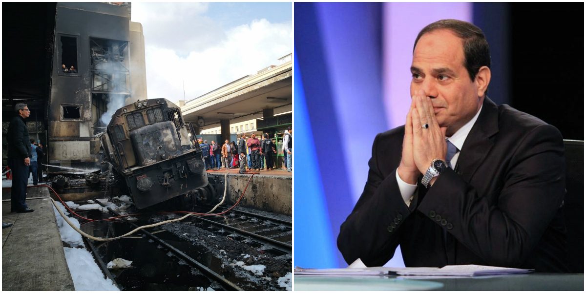 حادث قطار محطة مصر