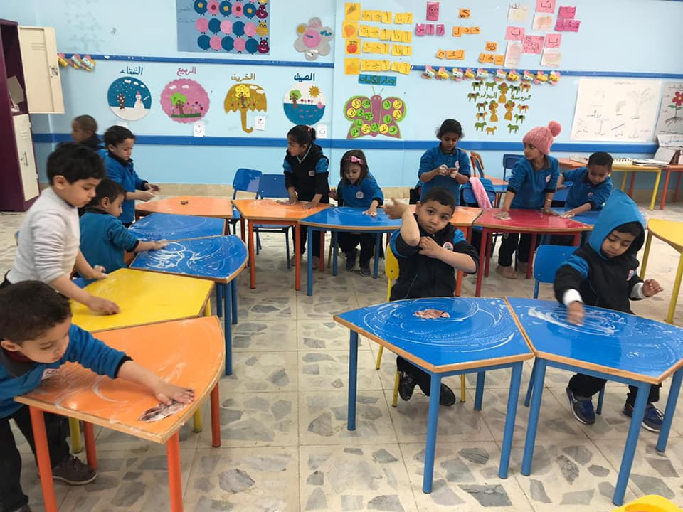 أثناء ممارسة بعض الأنشطة داخل الفصل/مواقع التواصل الاجتماعي