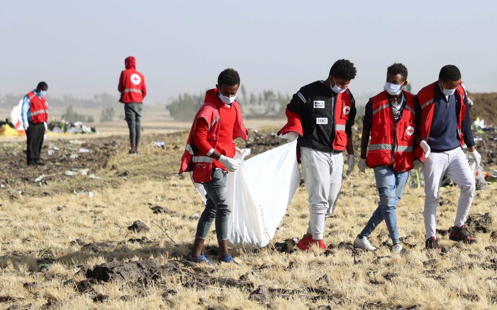 الطائرة الإثويبية المحطمة