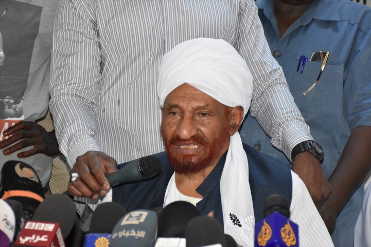 الصادق المهدي، زعيم حزب الأمة/الأناضول
