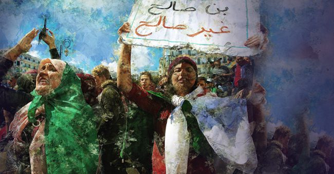 بن عوف يتخلى عن رئاسة المجلس العسكري، ومسيرات «الباءات الأربع» في الجزائر، وتمويل سعودي لهجوم حفتر على طرابلس