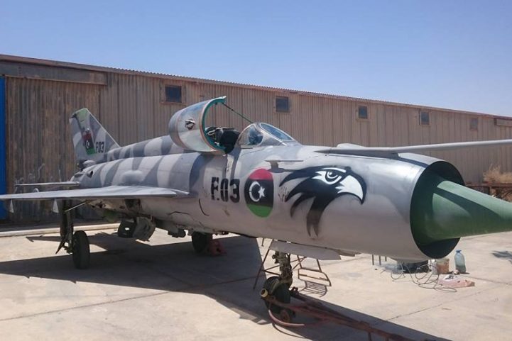 طائرة MiG-23 السوفيتية، تابعة لقوات حفتر/ AFP
