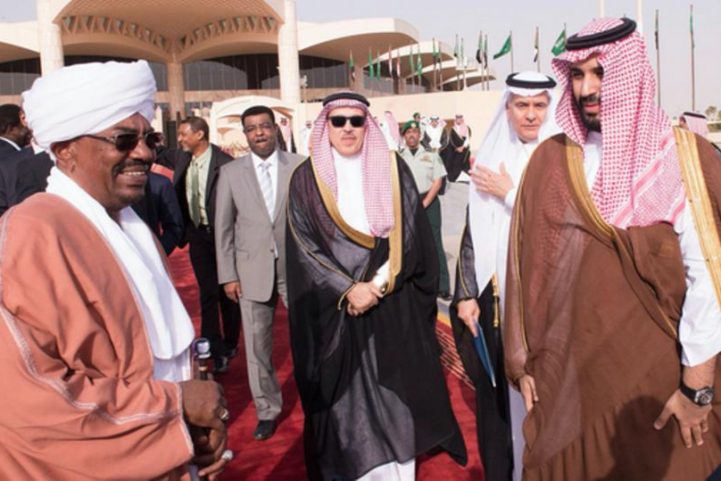 محمد بن سلمان وعمر البشير، أرشيفية/ رويترز