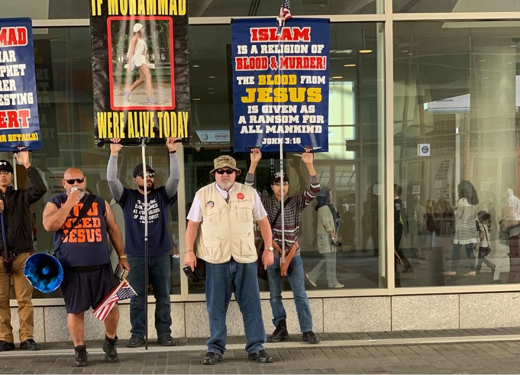 مظاهرة مناهضة للإسلام أمريكا