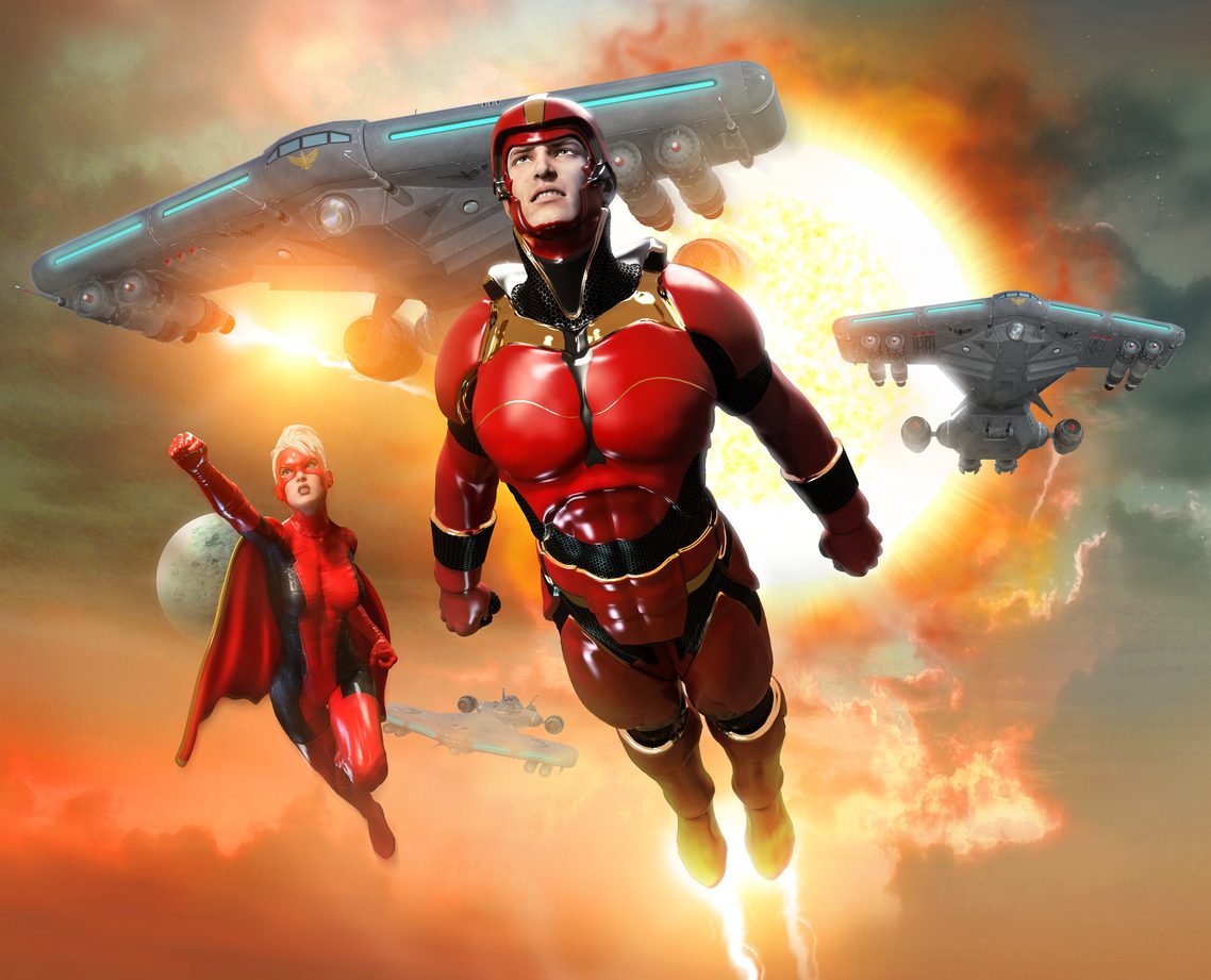 أجسام الأبطال الخارقين