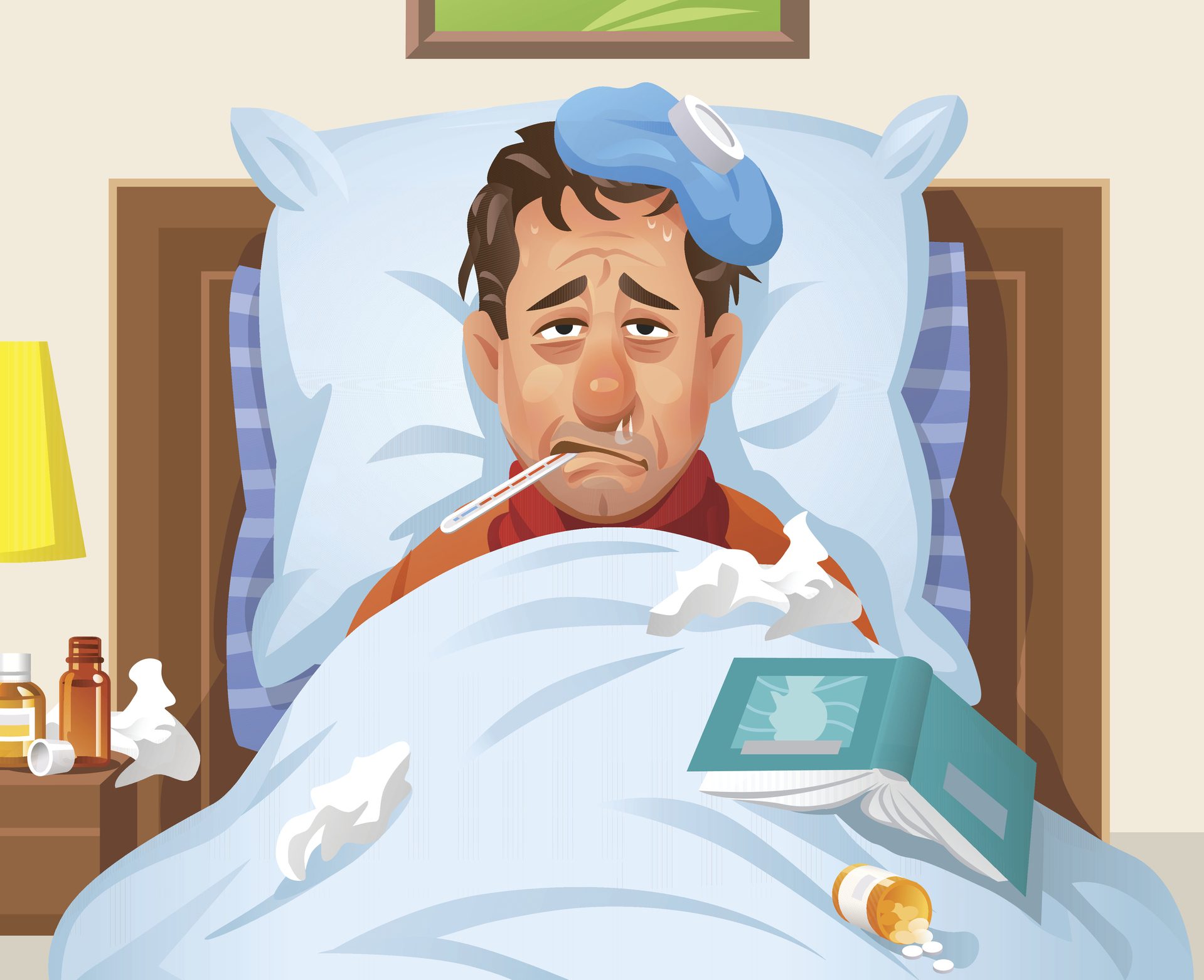 أعراض البرد والإنفلونزا تكون مزعجة جداً