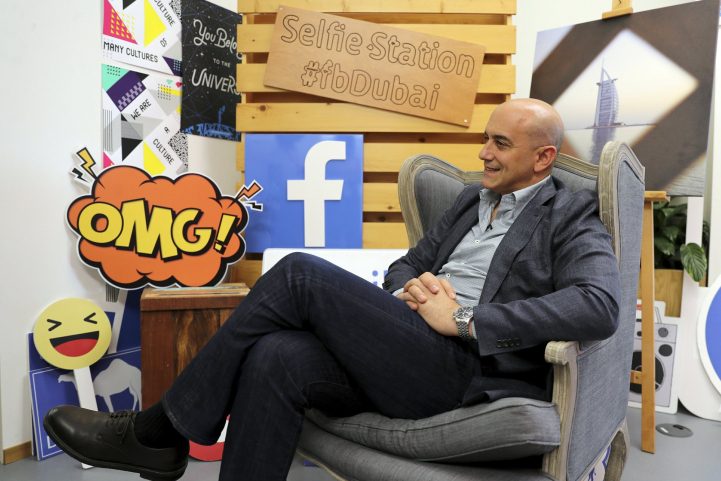 المدير الإداري لموقع Facebook للشرق الأوسط وشمال إفريقيا ، رامز شحادة/ أسوشيتد برس