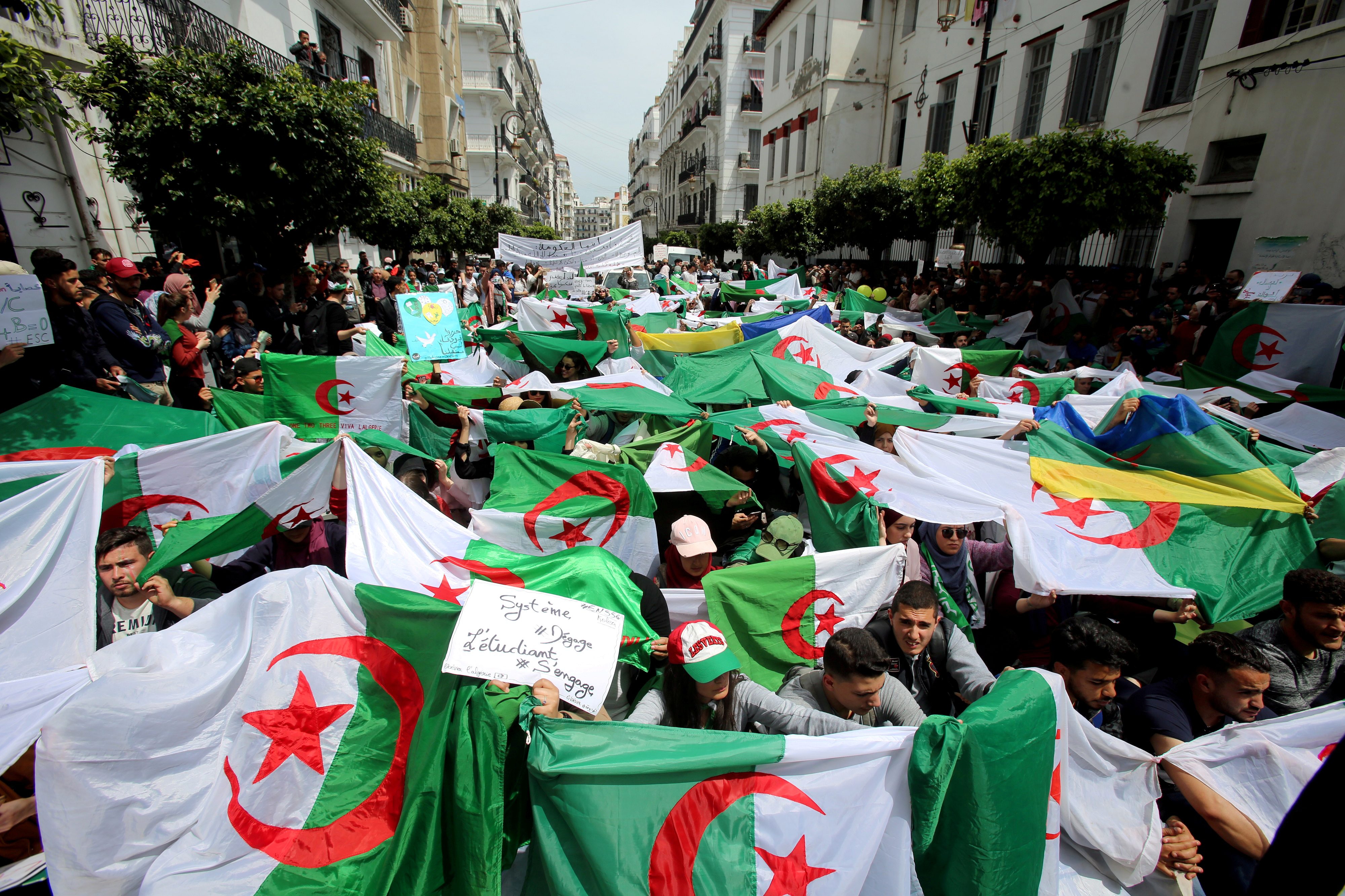 احتجاجات الطلبة الجزائر الانتخابات الجزائرية