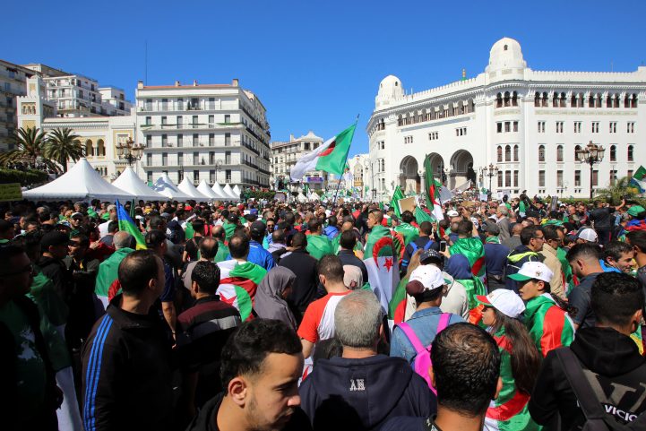 الاحتجاجات في الجزائر/رويترز