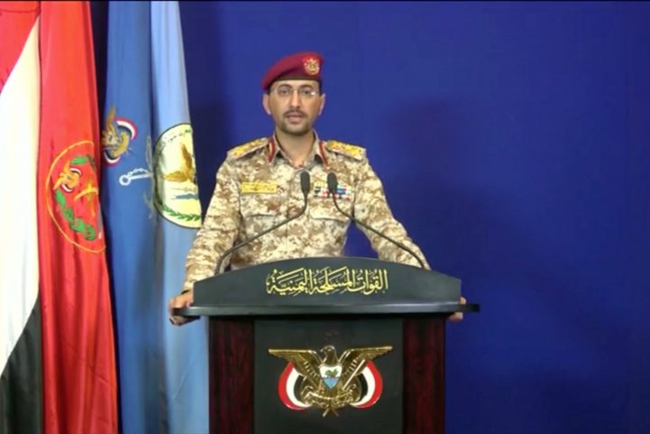 يحيى سريع الناطق باسم القوات التابعة لجماعة الحوثي اليمنية/ رويترز