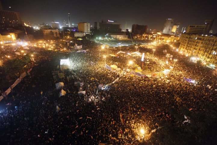 مظاهرات 25 يناير في ميدان التحرير/ رويترز