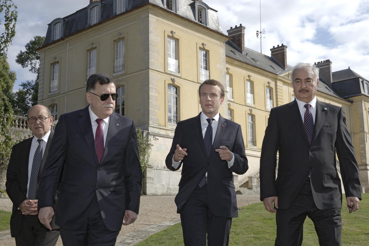 خليفة حفتر فايز السراج الأزمة الليبية ليبيا فرنسا