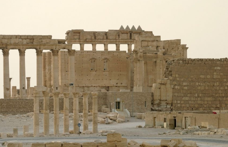 معبد بل القديم في مدينة تدمر التاريخية في سوريا/ رويترز