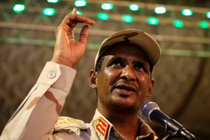 محمد حمدان دقلو (حميدتي) نائب رئيس المجلس العسكري الانتقالي/ رويترز