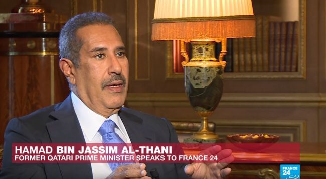 ماذا قال رئيس الوزراء القطري السابق عن إشعال ناقلات النفط وتفجيرات الحوثيين داخل السعودية؟