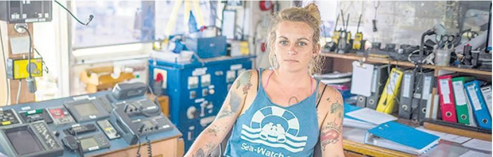 بيا كليب (35 عاماً) التي تقود السفينة "يوفينتا"