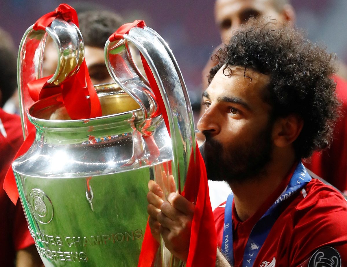 محمد صلاح فاز بدوري الأبطال مع ليفربول (رويترز)