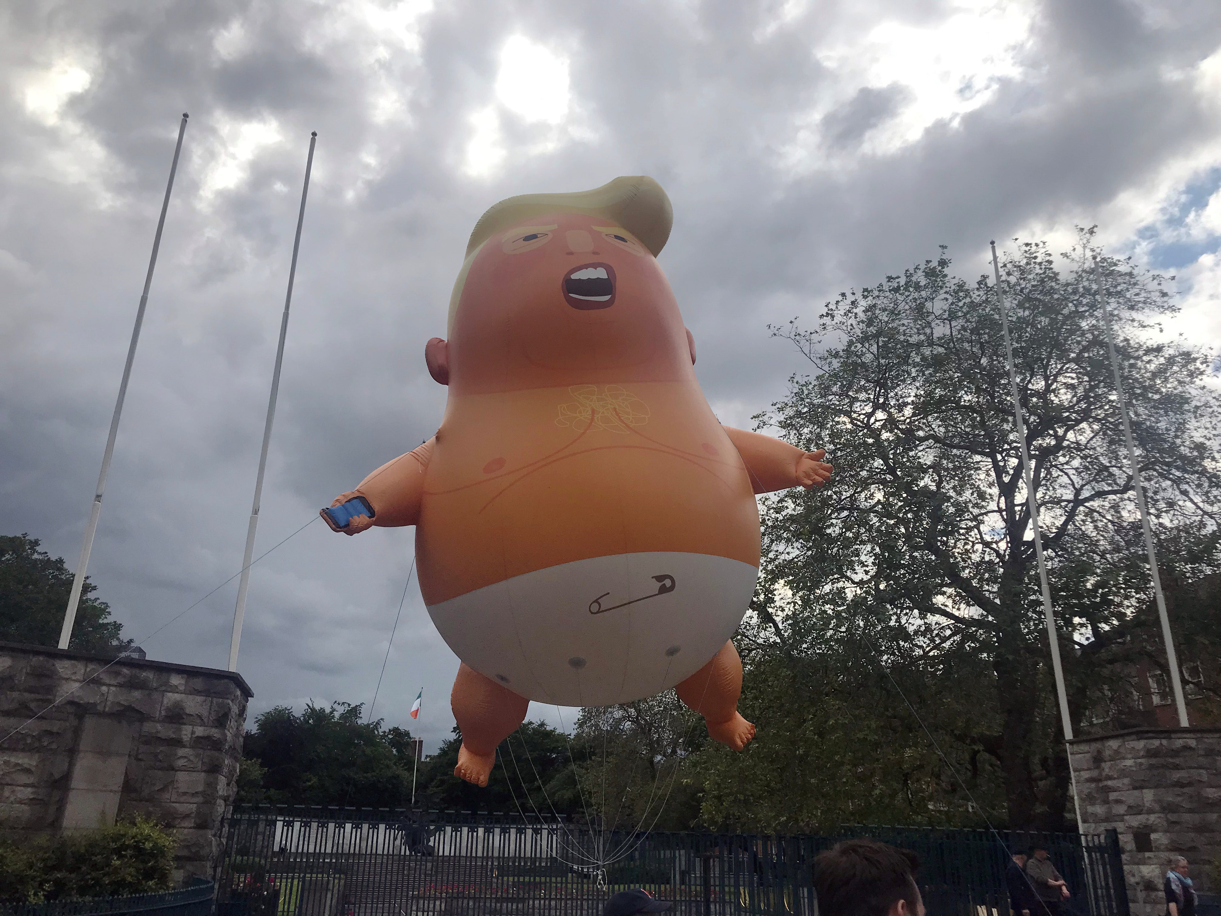 ترامب الرضيع الرئيس الأمريكي أمريكا استقلال أمريكا