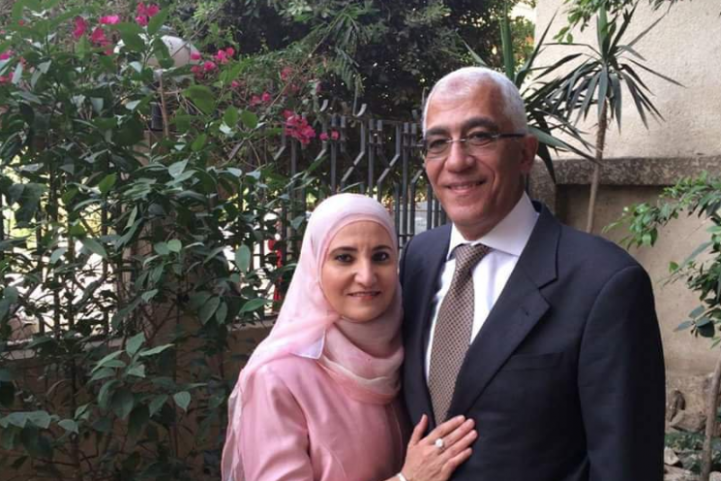 علا القرضاوي وزوجها حسام خلف/الشبكات الاجتماعية