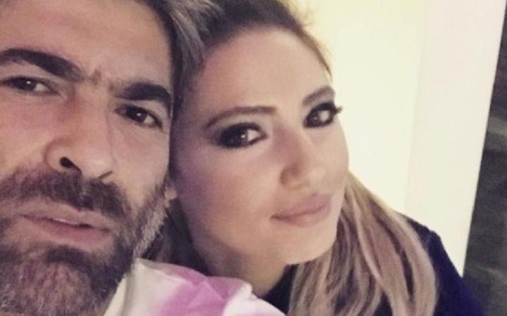  المغني اللبناني وائل كفوري وطليقته حديثاً أنجيلا بشارة 