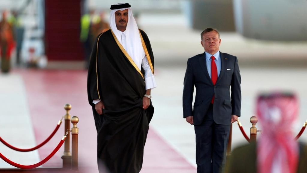 ملك الأردن وأمير قطر