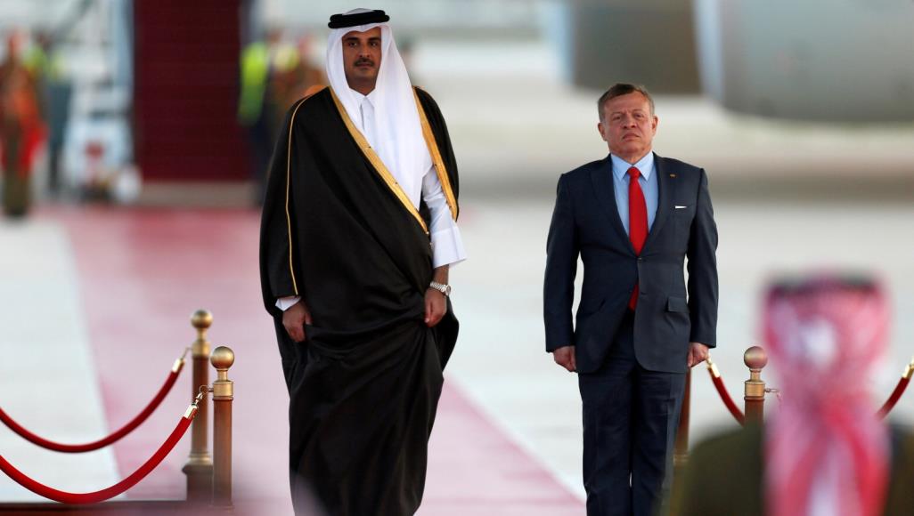 ملك الأردن وأمير قطر