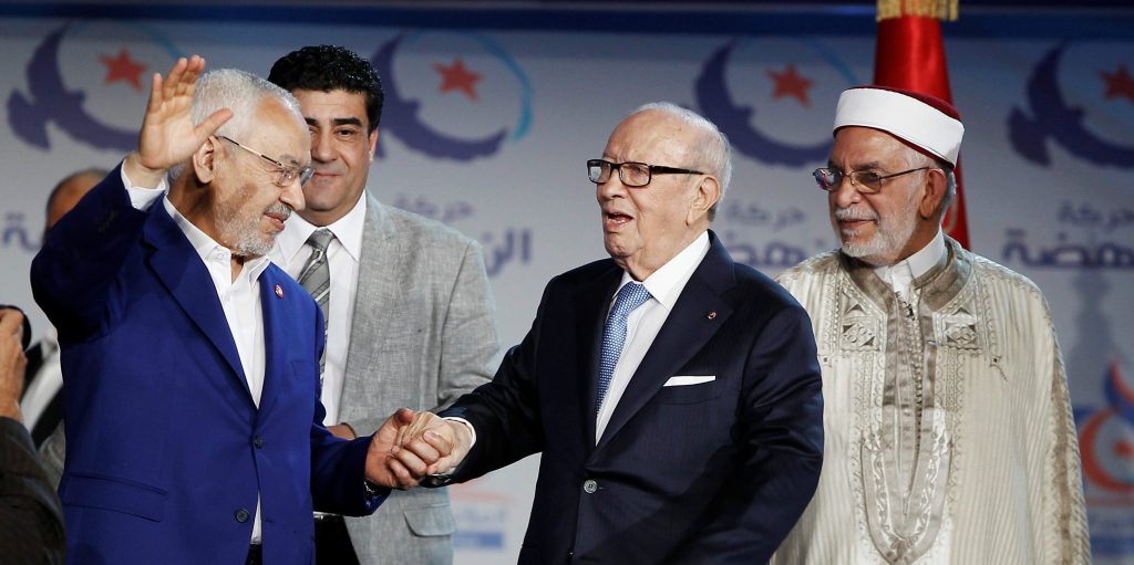 التواق بين السبسي والغنوشي قاد البلاد خلال السنوات الماضية/رويترز