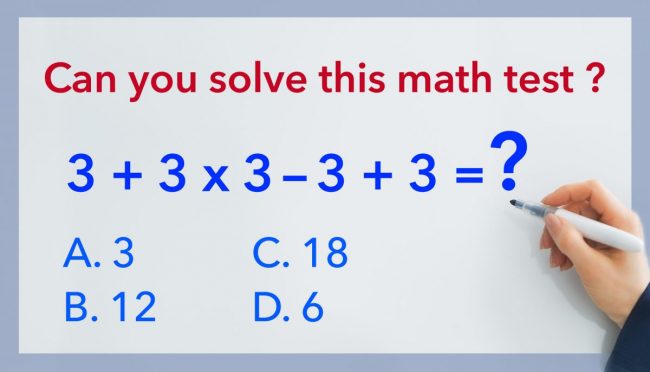 هل تتمتع بالذكاء الكافي لحلِّ هذه المسألة الرياضية؟ معظم الناس يخطئون
