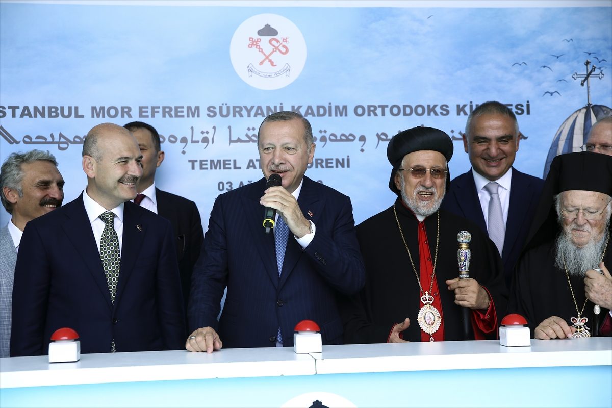 أردوغان يضع حجر الأساس لأول كنيسة للسريان الأرثوذوكس بإسطنبول