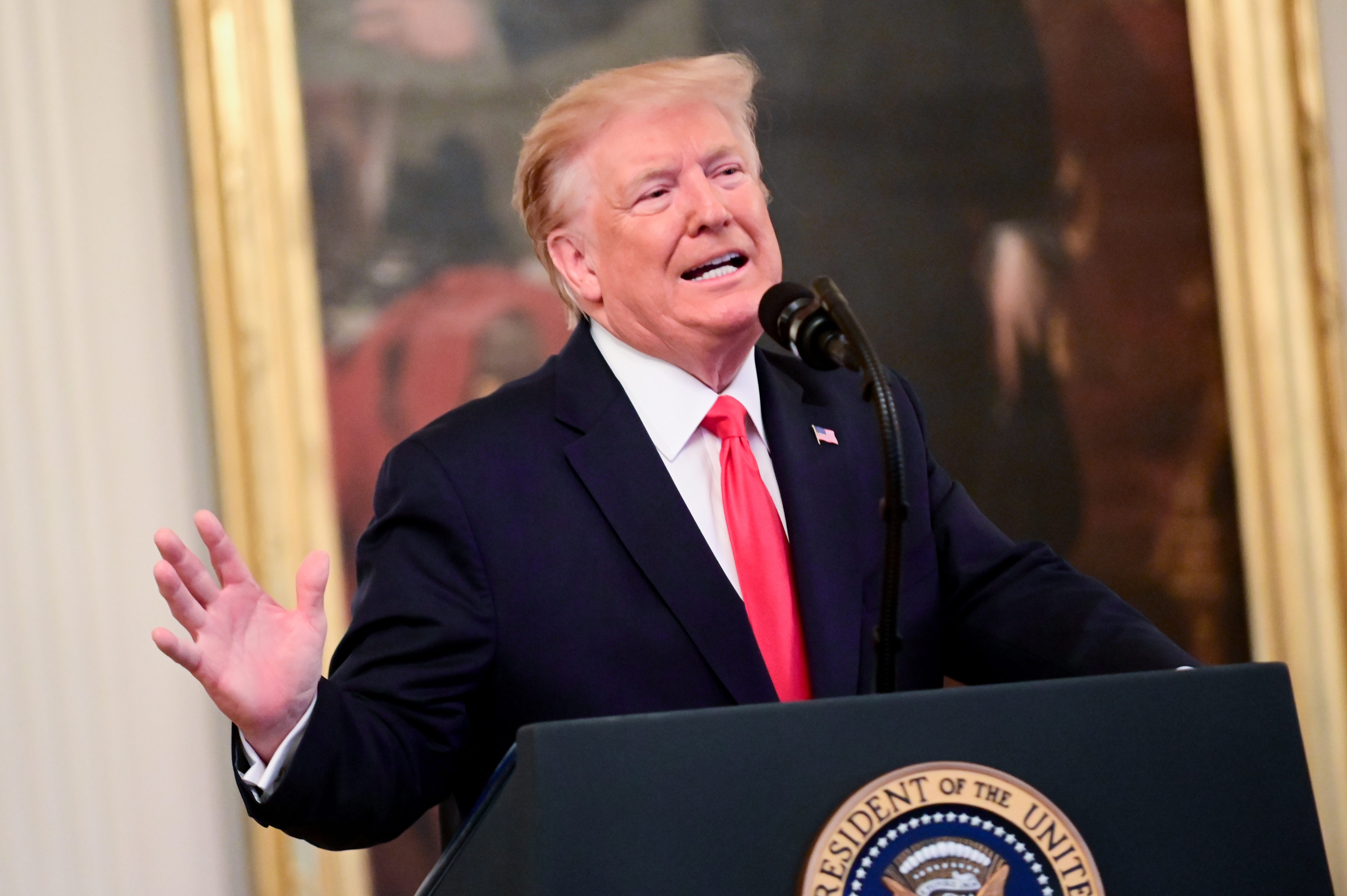 ترامب يقول إنه «قد يجتمع» بروحاني نافياً وجود مشاكل في ذلك