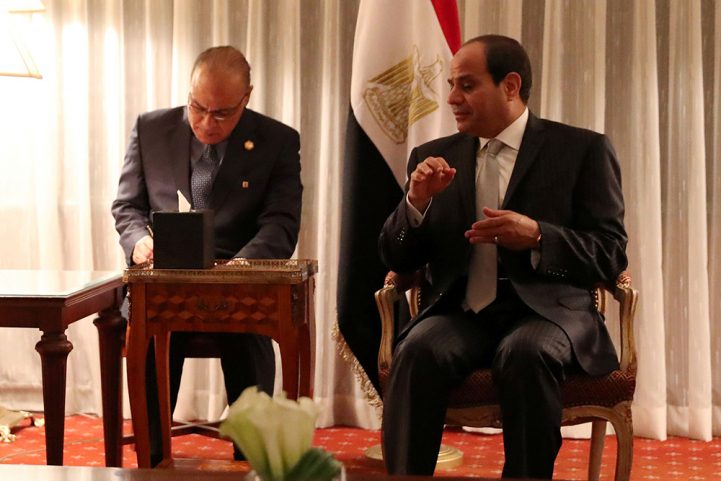 السيسي عقد لقاء مغلق بنيويورك بتنظيم من معهد 