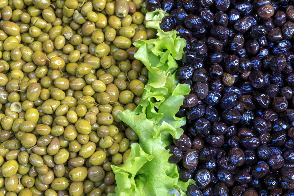 الفرق بين الزيتون الأخضر والأسود