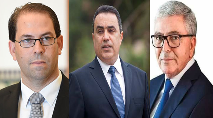 يوسف الشاهد وعبدالكريم الزبيدي ومهدي جمعه