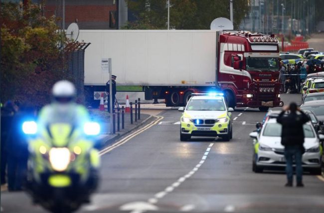 الكشف عن جنسية الضحايا الـ39 المقتولين داخل شاحنة في لندن