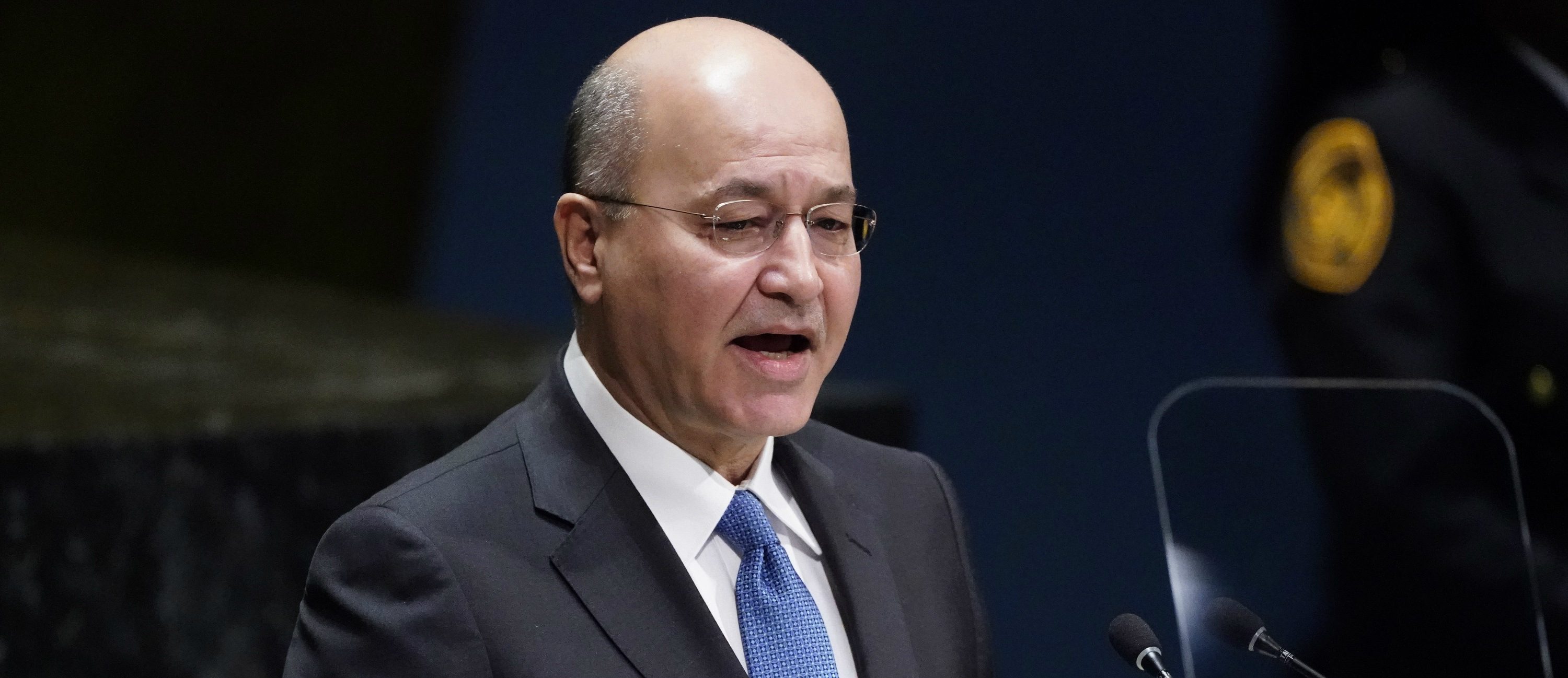 الرئيس العراقي برهم صالح حذر من انفلات أمني في البلاد/ رويترز