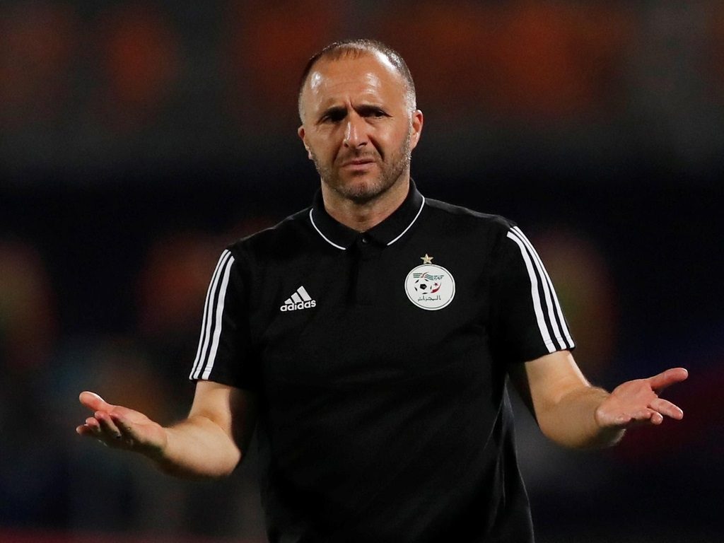 جمال بلماضي مدرب منتخب الجزائر (رويترز)