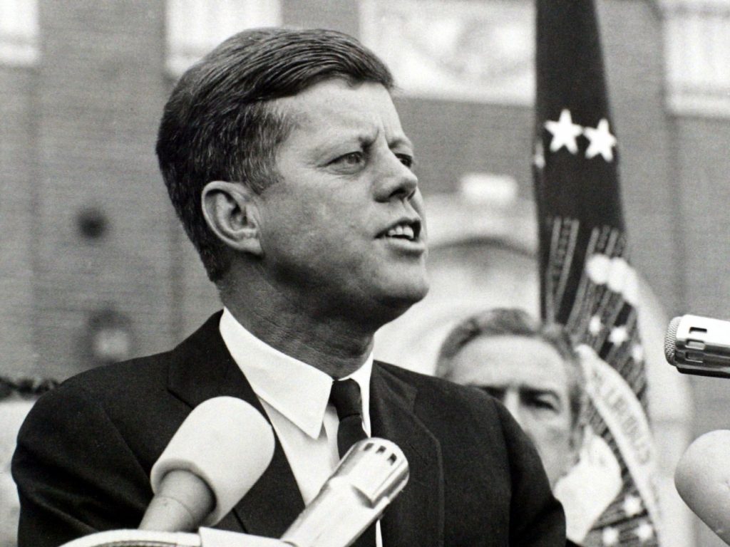 الرئيس الأمريكي الأسبق جون كينيدي