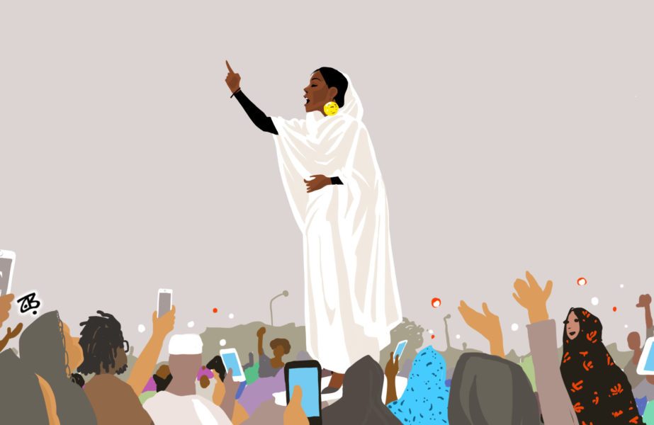 «الكنداكة» مُهمّشة.. آلاء صلاح أيقونة الثورة السودانية تقود حملة لزيادة التمثيل النسائي في المناصب العليا